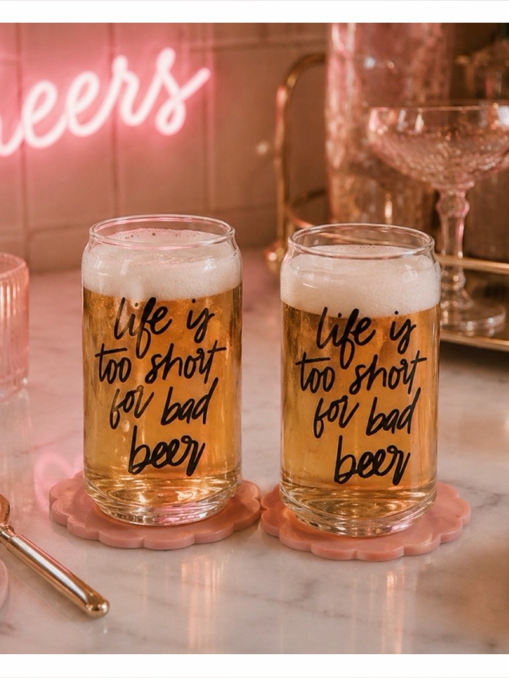 (NWOT) Matching Set of Beer Glasses